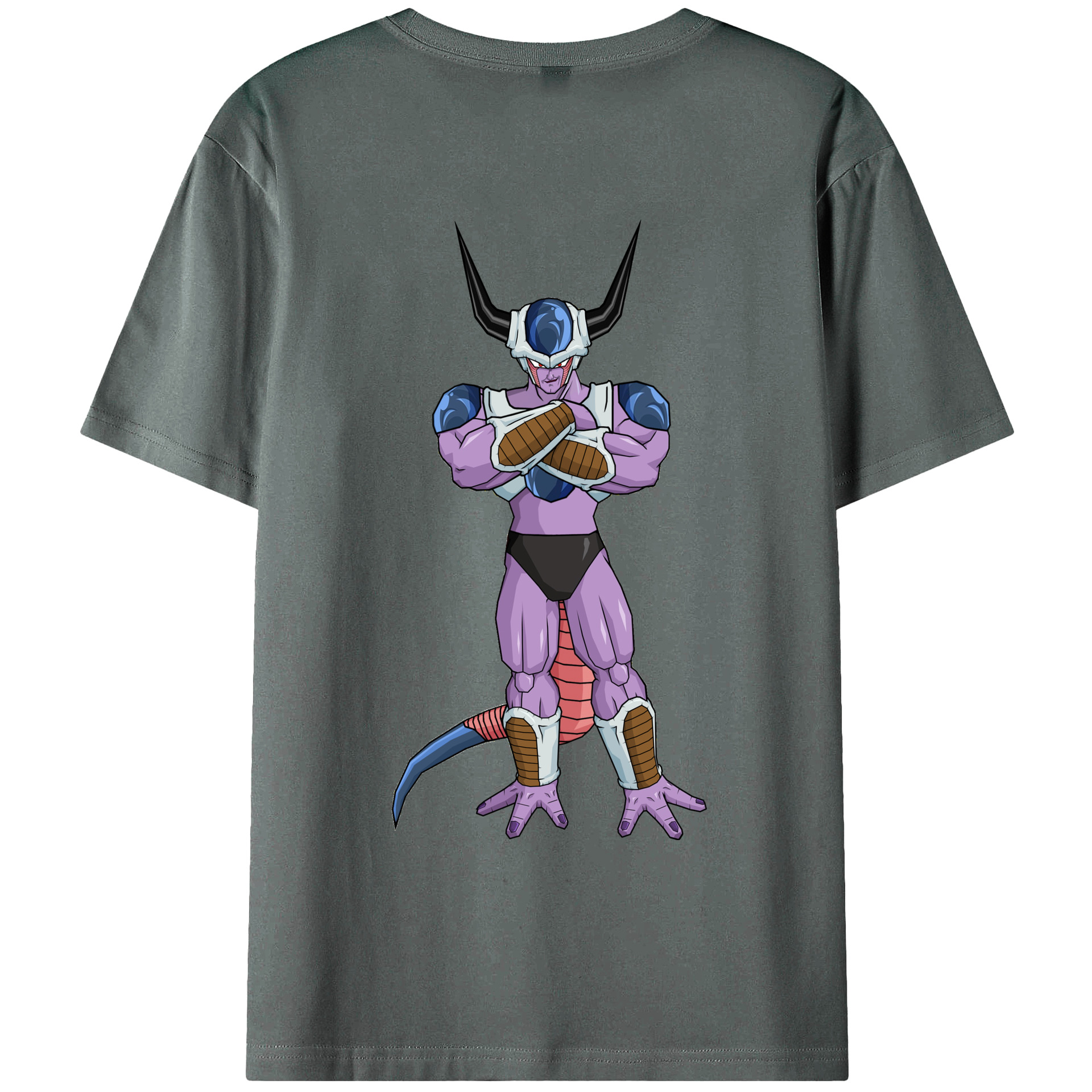 （画像用） ドラゴンボール フリーザ DRAGON BALL Frieza 綿100％ メンズ半袖Tシャツ（バックプリント） 通気性